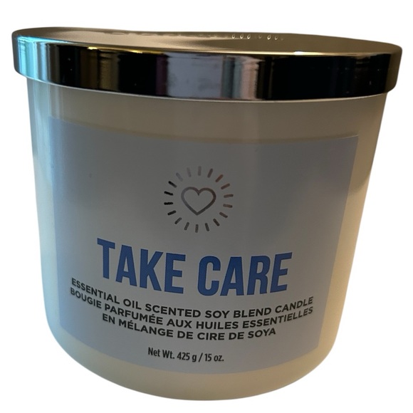 New Ulta candle Essential oil Take Care Scented soy blend 3-wick candle NEW - Picture 6 of 6